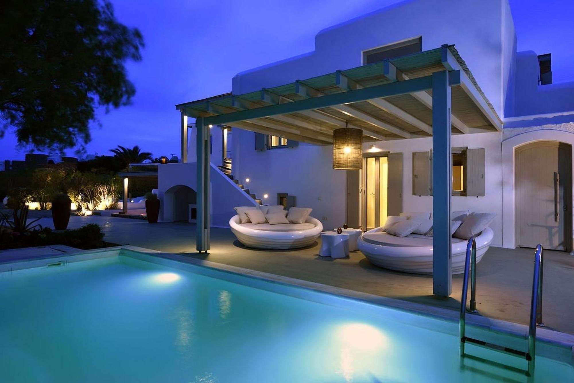 Villa Dafni 4Bed With Pool In Kalafatis Spilia Mykonos Town 외부 사진