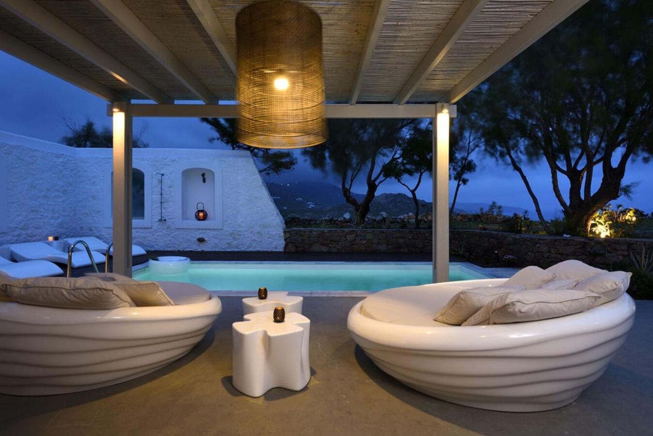 Villa Dafni 4Bed With Pool In Kalafatis Spilia Mykonos Town 외부 사진