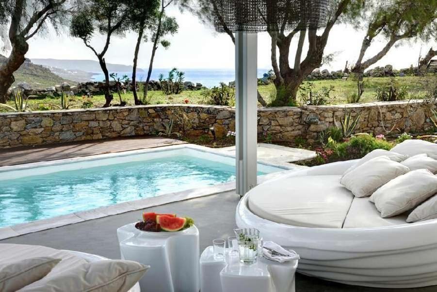 Villa Dafni 4Bed With Pool In Kalafatis Spilia Mykonos Town 외부 사진